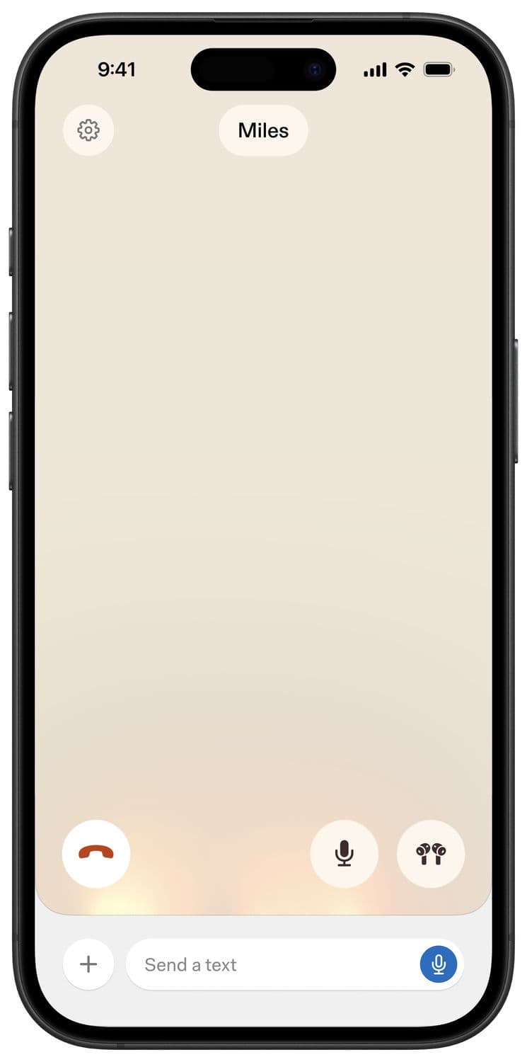 Sesame app call screen