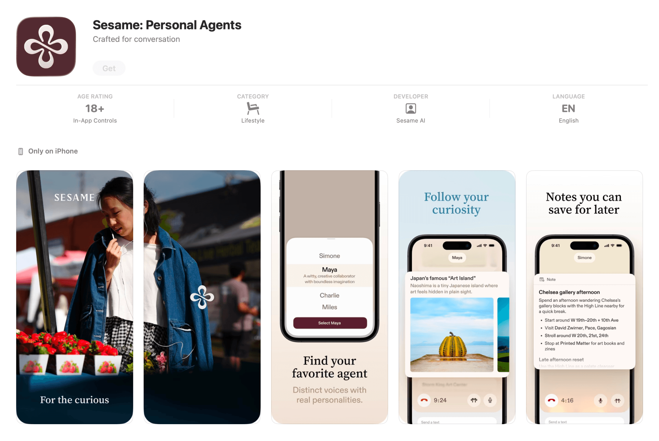 Sesame personal agents